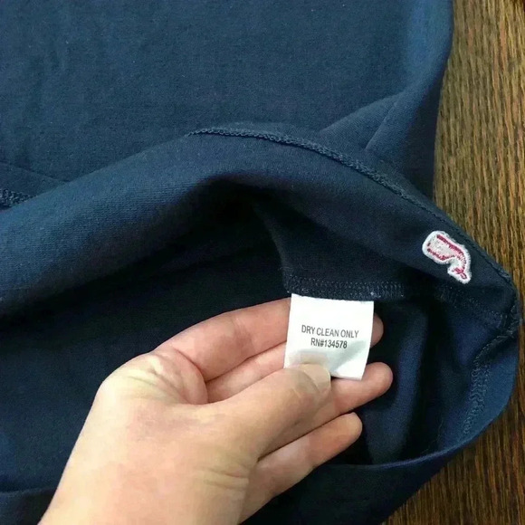 Vineyard Vines Girls M (10-12) Deep Navy Blue Long-Sleeve Tunic Dress - VGUC! - Picture 7 of 11